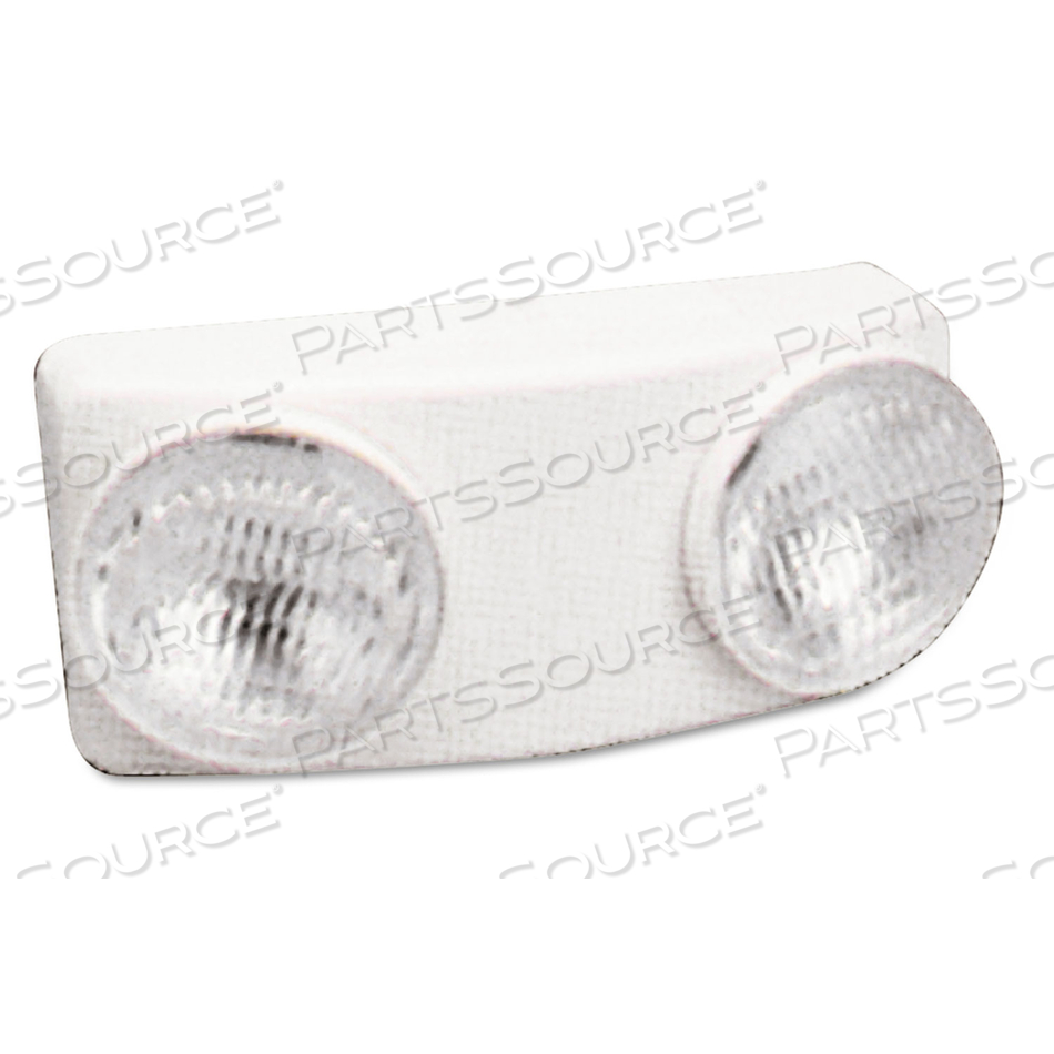 SWIVEL HEAD TWIN BEAM EMERGENCY LIGHTING UNIT, 12.75W X 4D X 5.5"H, WHITE by Tatco