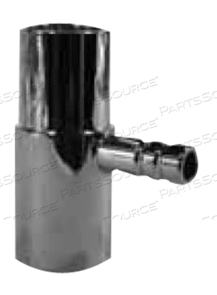 ADAPTER, "T.I.B.", 22MMM X 22MMF X 3/8" NIPPLE (90°), CHROME BRASS by Anesthesia Associates