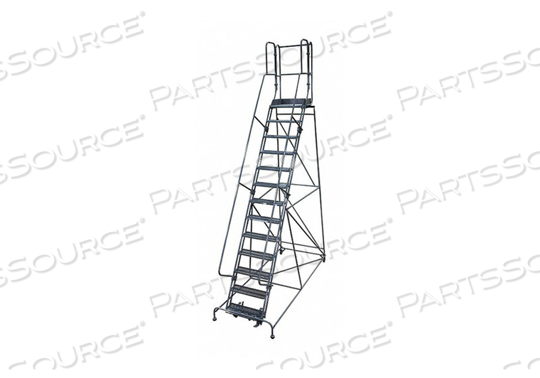 ROLLING LADDER STEEL 172IN. H. GRAY by Cotterman