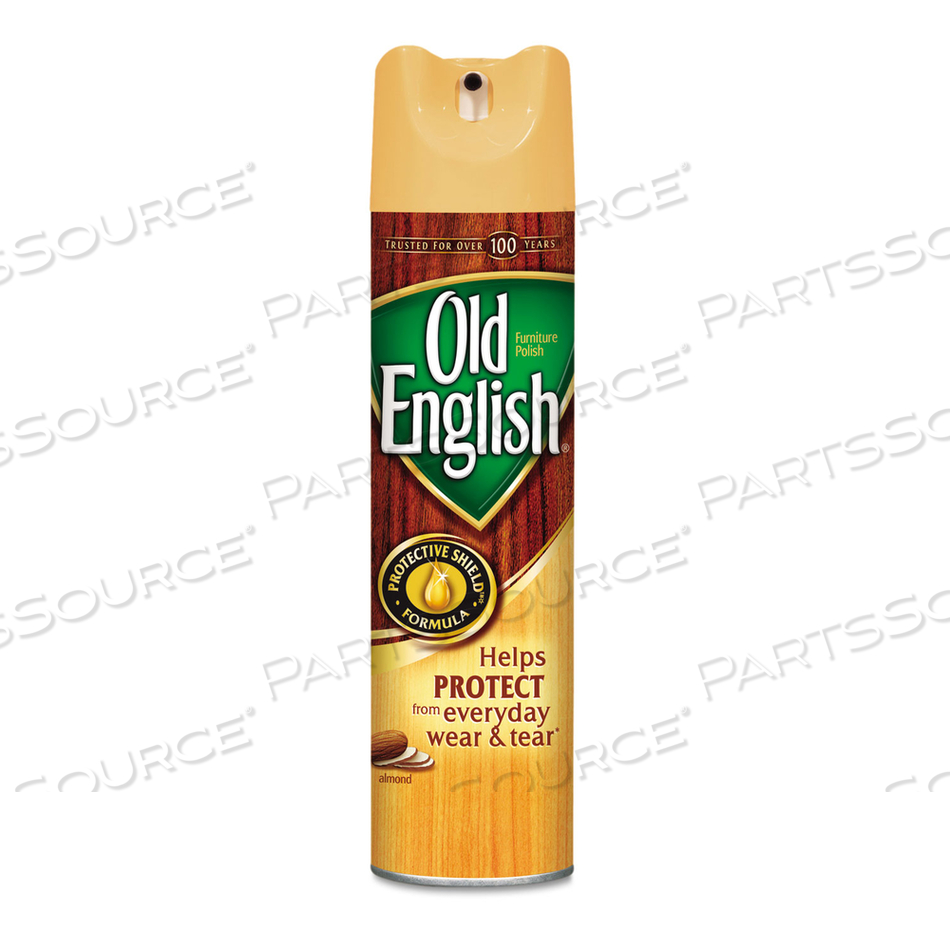 FURNITURE POLISH, ALMOND SCENT, 12.5 OZ AEROSOL SPRAY 