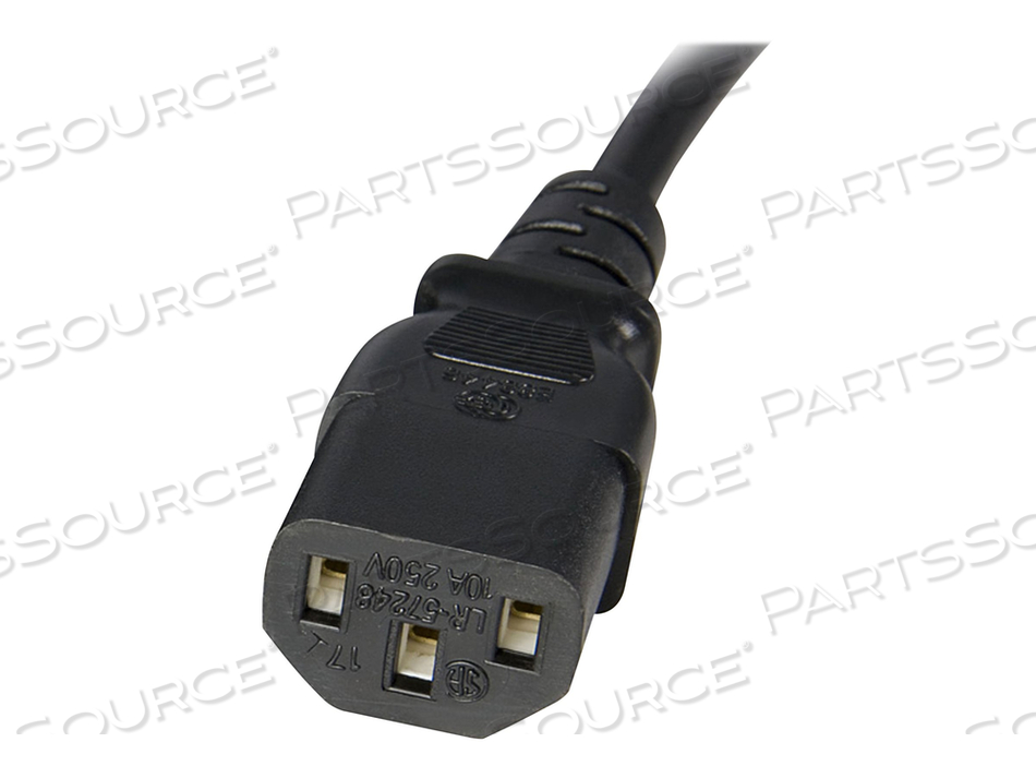 AC POWER CORD 10FT (3M) 18AWG POWER SUPPLY EXTENSION CABLE IEC 60320 C14 TO IEC by StarTech.com Ltd.