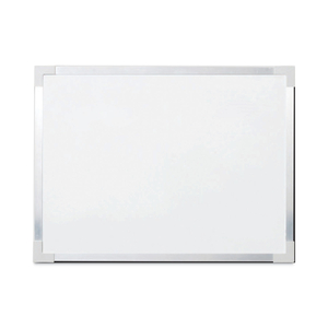 FRAMED DRY ERASE BOARD, 48 X 36, WHITE, SILVER ALUMINUM FRAME by Flipside Products Inc