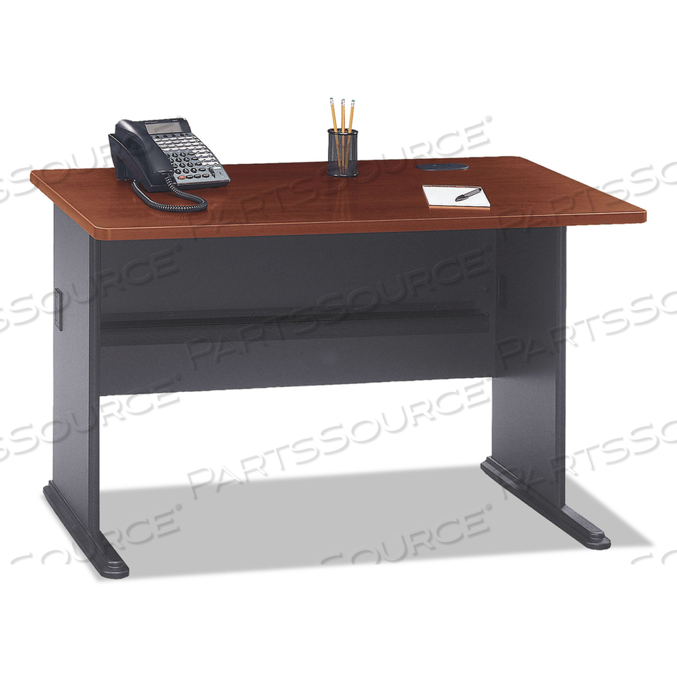 48" DESK - HANSEN CHERRY - SERIES A by Bush Industries 48" DESK - HANSEN CHERRY - SERIES A by Bush Industries