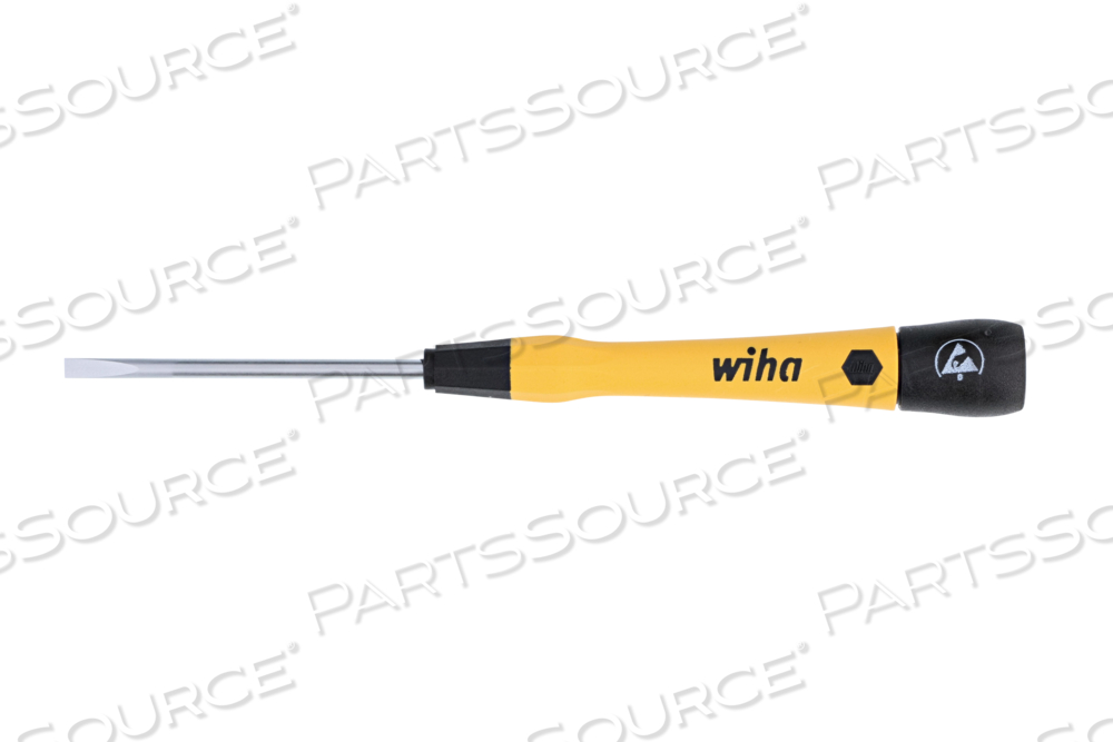 ESD SAFE PICOFINISH PRECISION SCREWDRIVER - SLOTTED 3.5MM X 60MM by Wiha Tools ESD SAFE PICOFINISH PRECISION SCREWDRIVER - SLOTTED 3.5MM X 60MM by Wiha Tools