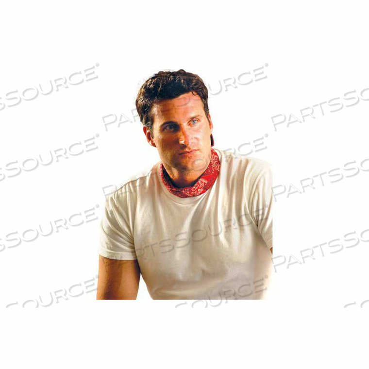 MIRACOOL TOUCH FASTENERS COLLAR BANDANAS NAVY, 12 PACK by Occunomix