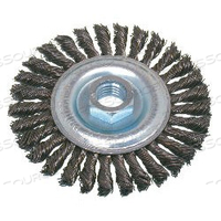 99092 OSBORN CABLE KNOT WIRE WHEEL (4" ODX.020" STEELX5/8-11 NC AH){CLAMSHELL} by Osborn