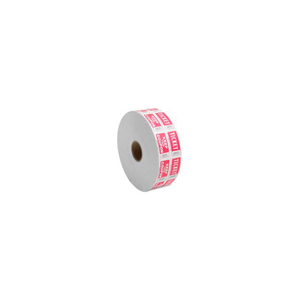 DOUBLE TICKET ROLL, RED, 2000/ROLL by Sparco Products