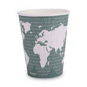 WORLD ART RENEWABLE AND COMPOSTABLE INSULATED HOT CUPS, PLA, 12 OZ, 40/PACKS, 15 PACKS/CARTON by Eco-Products