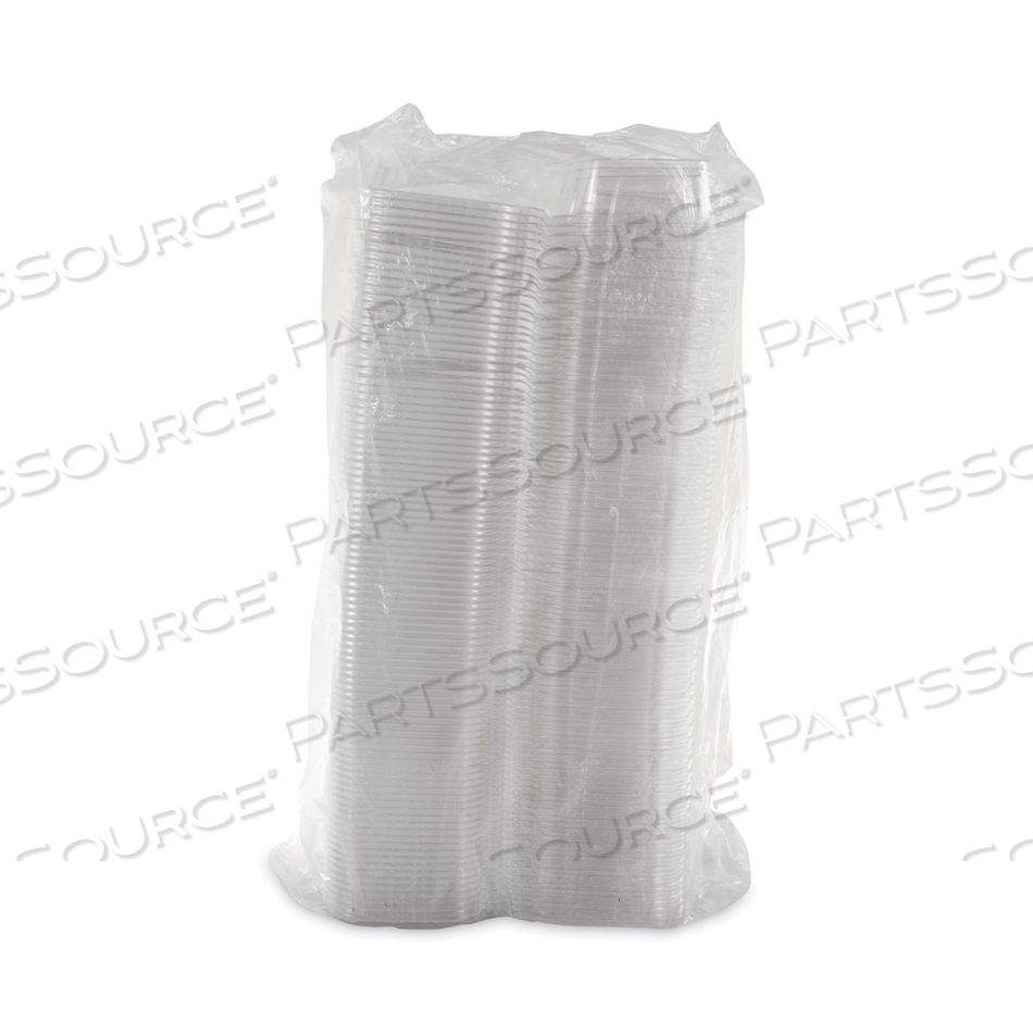 CLEARPAC SAFESEAL TAMPER-RESISTANT, TAMPER-EVIDENT CONTAINERS, TALL, FLAT LID, 20 OZ, 5.7 X 7.3 X 1.8, CLEAR, PLASTIC by Dart Container Corporation CLEARPAC SAFESEAL TAMPER-RESISTANT, TAMPER-EVIDENT CONTAINERS, TALL, FLAT LID, 20 OZ, 5.7 X 7.3 X 1.8, CLEAR, PLASTIC by Dart Container Corporation