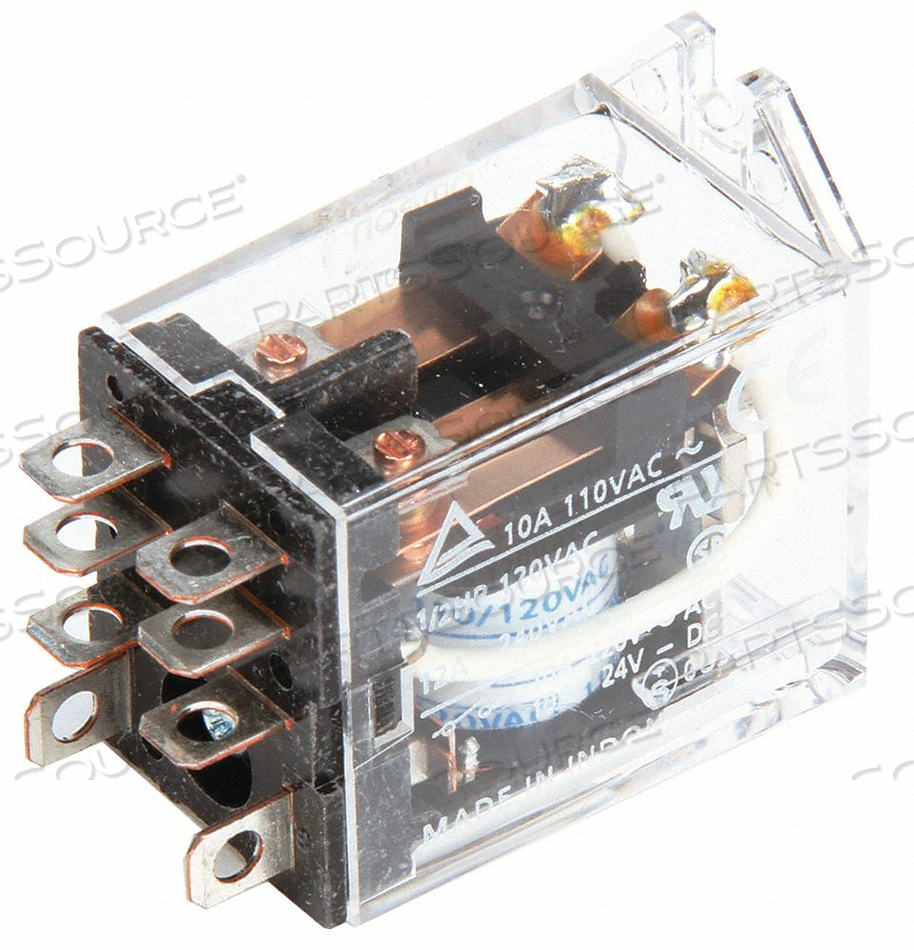 H8010 FLANGE RELAY 24VAC 8 PINS 10A @ 120V AC by Omron - Electronic Division H8010 FLANGE RELAY 24VAC 8 PINS 10A @ 120V AC by Omron - Electronic Division