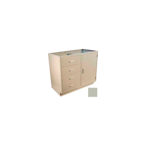 LAB BASE CABINET 35"W X 22-1/2"D X 35-3/4"H, 4 DRAWERS, 1 SIDE CUPBOARD DOOR, W/1 SHELF, CHAMPAGNE by Lab Design (A Division Of Uhsc)