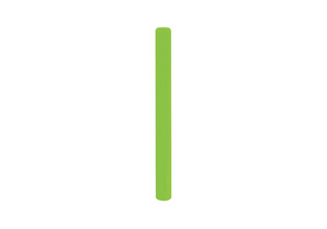 POST SLEEVE 4-1/2IN DIA 52IN LIME GREEN by Post Guard