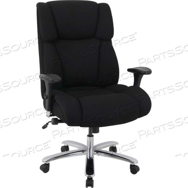 INTERION 24 HOUR BIG AND TALL EXECUTIVE FABRIC CHAIR - BLACK by Global Seating Solutions LLC INTERION 24 HOUR BIG AND TALL EXECUTIVE FABRIC CHAIR - BLACK by Global Seating Solutions LLC