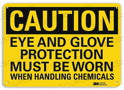 CAUTION SIGN 14 W X 10 H 0.055 THICK by Lyle Signs Inc.