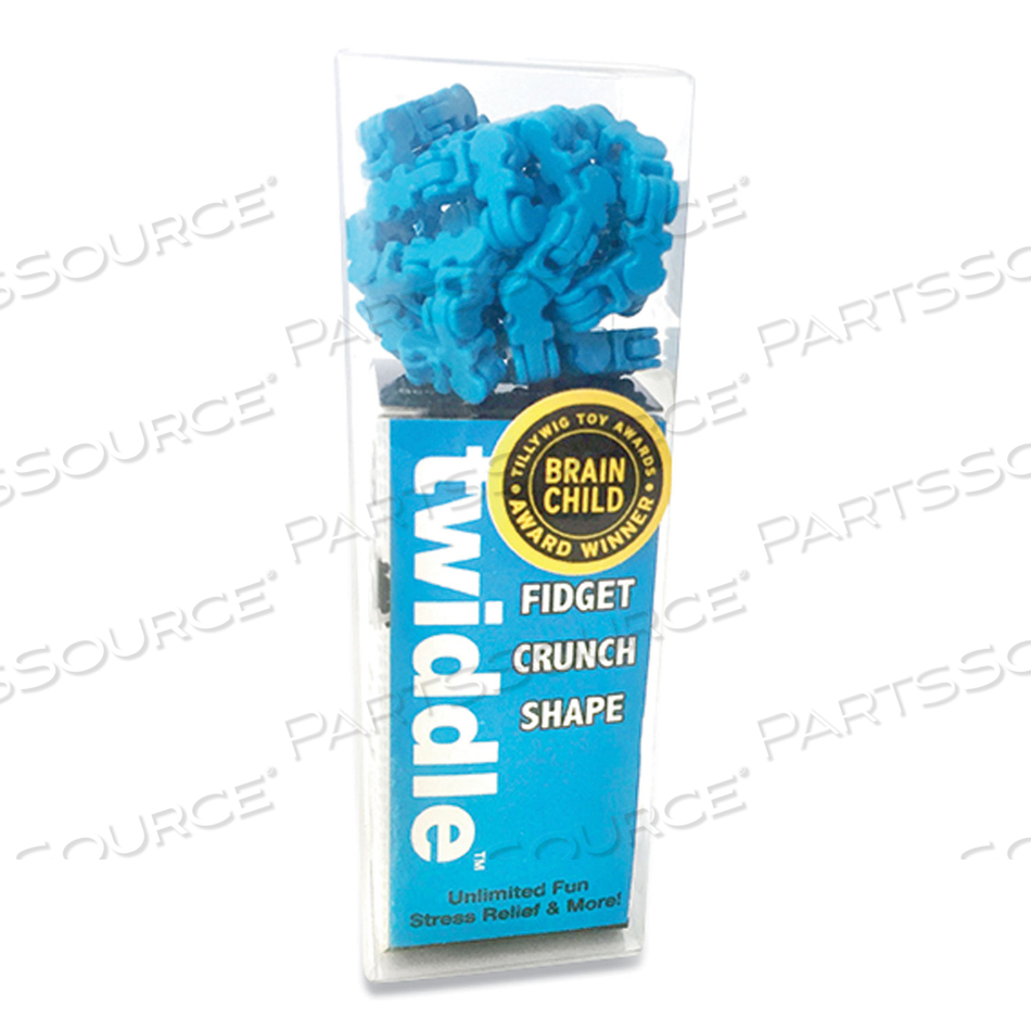 TWIDDLE FIDGET CRUNCH SHAPE, BLUE, AGES 5 AND UP 