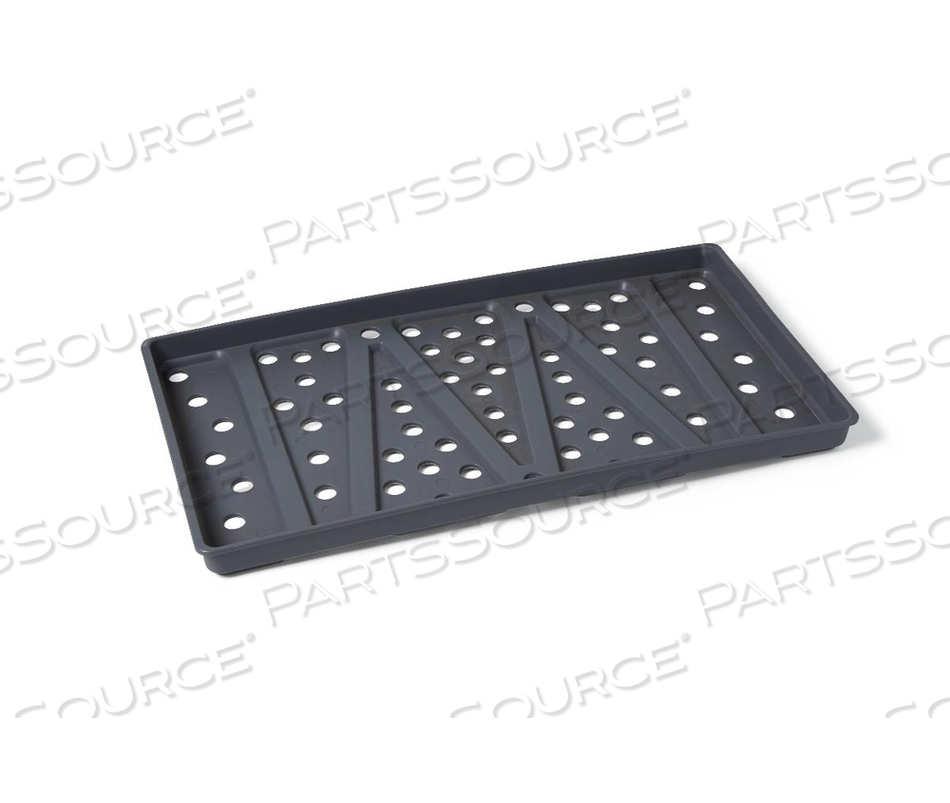 TRAY, TRANSPORT, GRAY, PLASTIC, 17 X 27IN DIMENSIONS, LATEX by Medline Industries, Inc.