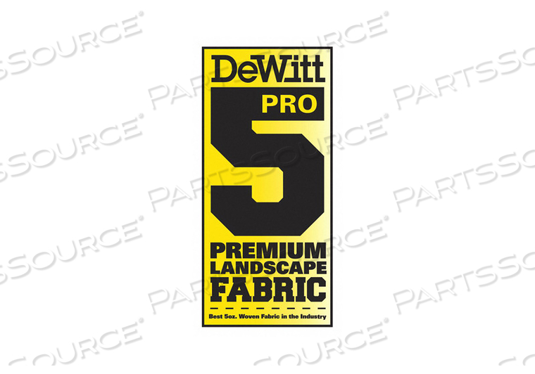 LANDSCAPE FABRIC, 250 FT LG, 3 FT WD, 5 OZ THICK, POLYPROPYLENE by DeWitt