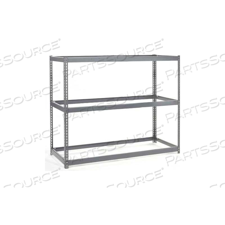 WIDE SPAN RACK 72"WX24"DX84"H W/ 3 SHELVES NO DECK 750 LB CAPACITY PER LEVEL 