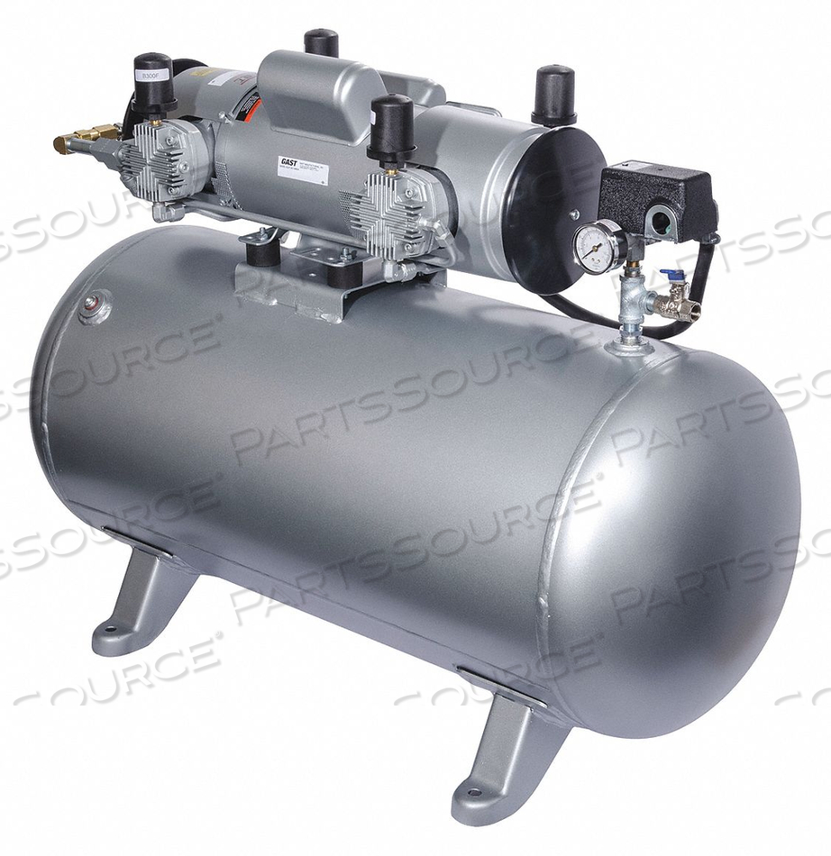 PISTON AIR COMPRESSOR 2 HP HORIZONTAL by Gast Manufacturing, Inc. PISTON AIR COMPRESSOR 2 HP HORIZONTAL by Gast Manufacturing, Inc.