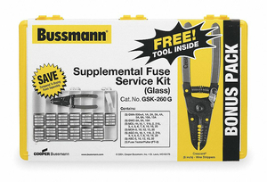 GLASS FUSE KIT 260 FUSES INCLUDED by Cooper Bussmann