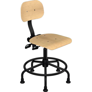 SHOP STOOL - WOOD - HEIGHT ADJUSTABLE 16 - 20" by Biofit Engineered Products