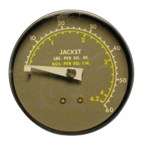 60 PSI 2.5" JACKET PRESSURE GAUGE by STERIS Corporation