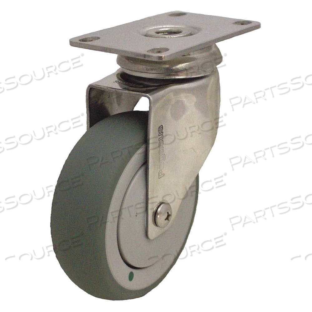 ANTIMICROBIAL CORROSION- & DEBRIS-RESISTANT MEDICAL PLATE CASTER, 5 IN WHEEL DIA. by Approved Vendor