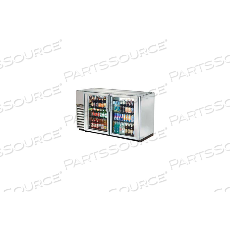TBB-24GAL-60G-S BACK BAR COOLER 2 SECTION - 59-7/8"W X 24-1/4"D X 34-1/4"H by True Food Service Equipment