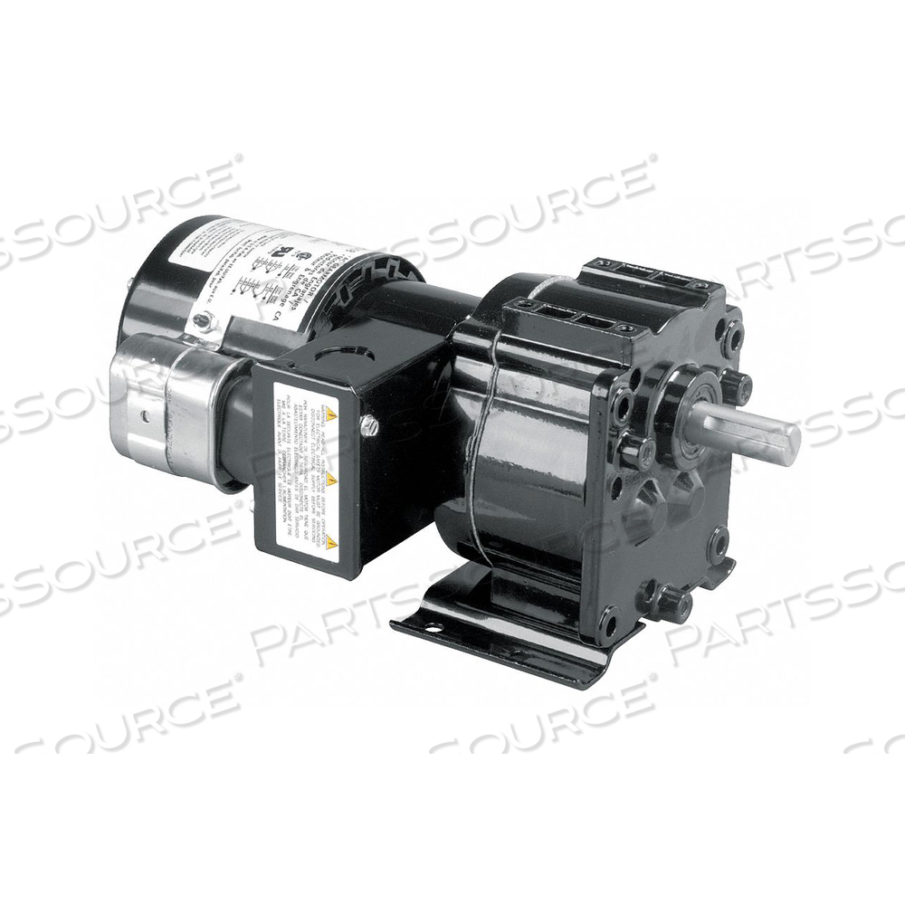 AC GEARMOTOR, NUMBER OF OUTPUT SHAFTS 1, MOTOR TYPE PERMANENT SPLIT CAPACITOR, MOTOR ENCLOSURE TOTALLY ENCLOSED FAN-COOLED, NAMEPLATE SPEED  by DAYTON ELECTRIC MANUFACTURING CO