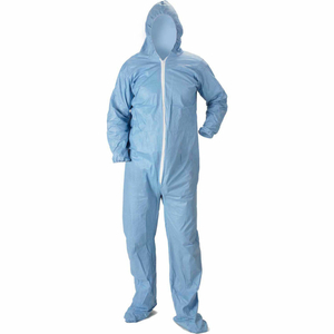 LAKELAND 07414B PYROLON PLUS 2 DISPOSABLE FR COVERALL 3XL, HOOD, ELASTIC WRISTS/BOOTS, 25/CASE by Lakeland