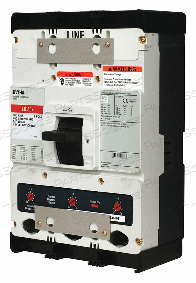 CIRCUIT BREAKER 500A 3P 600VAC LD by Eaton CIRCUIT BREAKER 500A 3P 600VAC LD by Eaton