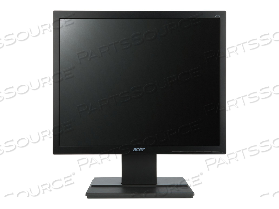 ACER V176L BD - LED MONITOR - 17" - 1280 X 1024 - 250 CD/M▓ - 5 MS - DVI, VGA - BLACK 