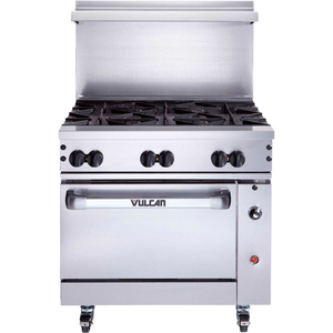 ENDURANCE RANGE, CONVECTION OVEN, NATURAL GAS, S/S, 6 BURNERS by Vulcan Restaurant Equipment