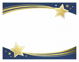 CERTIFICATE SHOOTING STARS DESIGN PK15 by Great Papers
