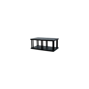 STRUCTURAL PLASTIC VENTED SHELVING, 66"W X 36"D X 27"H, BLACK by SPC Industrial