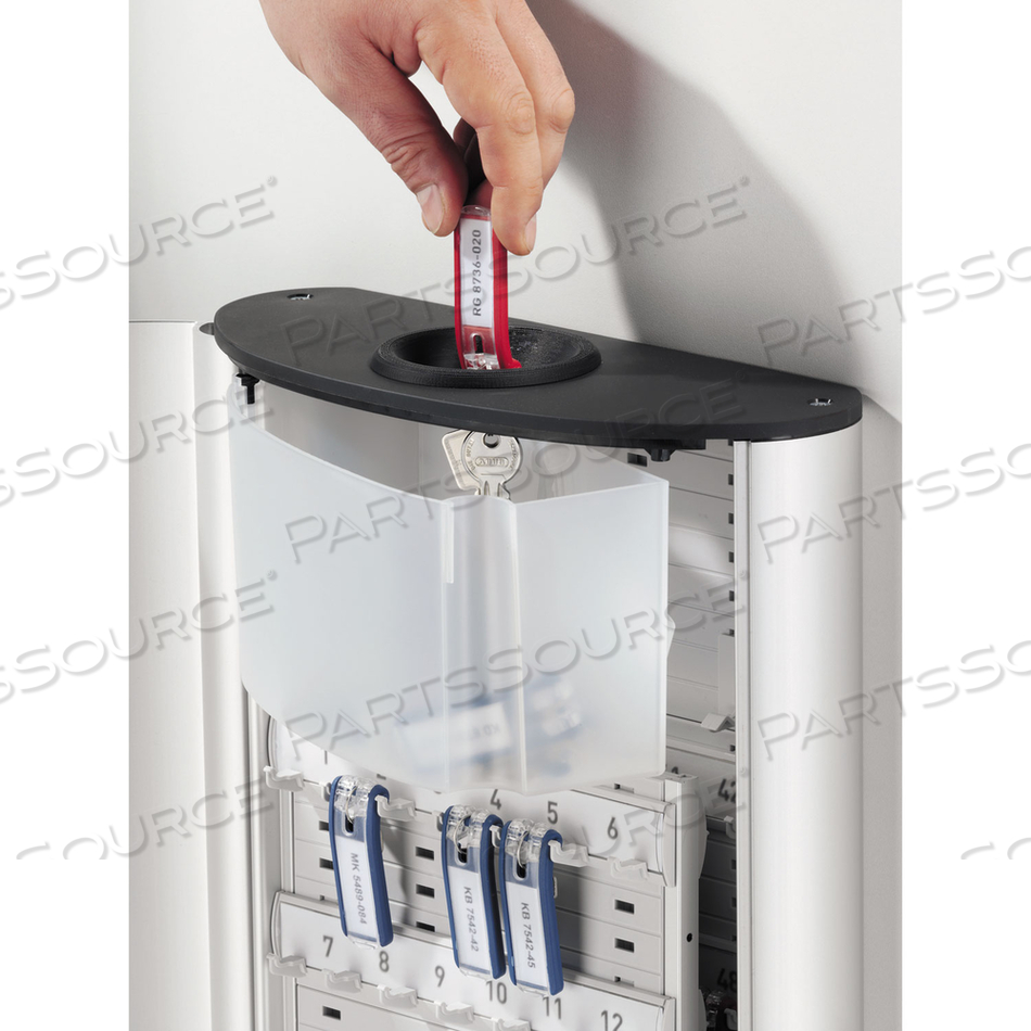 KEY BOX PLUS, 54-KEY, BRUSHED ALUMINUM, SILVER, 11.75 X 4.63 X 15.75 by Durable