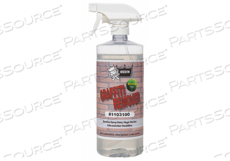 BIO-BASED GRAFFITI REMOVER 1 QT PK12 by Werth Sanitary Supply BIO-BASED GRAFFITI REMOVER 1 QT PK12 by Werth Sanitary Supply