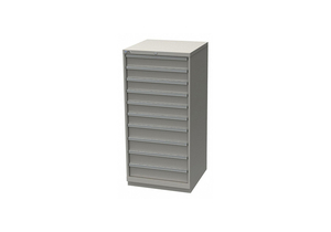 J5880 MOD DRWR CAB 59-1/2 H 10 DRWR LIGHT GRAY by Lista