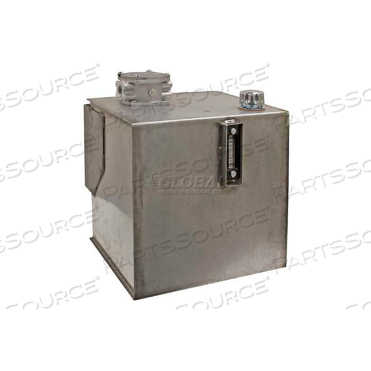HYDRAULIC RESERVOIR W/INTERGRAL BRACKETS, 30 GAL., S/S, W/10 MICRON FILTER by Buyers Products HYDRAULIC RESERVOIR W/INTERGRAL BRACKETS, 30 GAL., S/S, W/10 MICRON FILTER by Buyers Products
