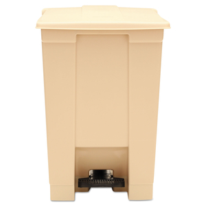 INDOOR UTILITY STEP-ON WASTE CONTAINER, 12 GAL, PLASTIC, BEIGE by Rubbermaid Medical Division