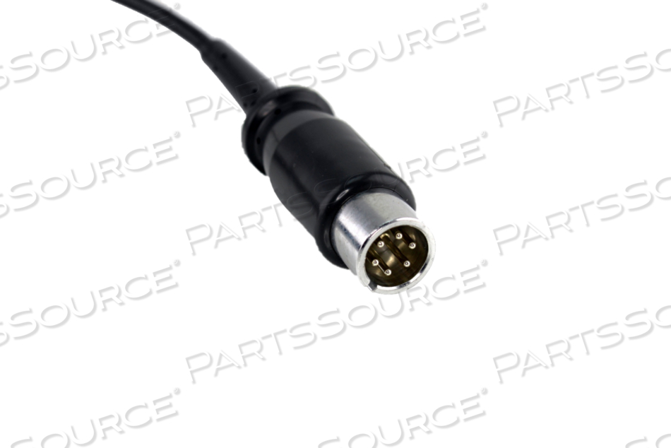 ECG CABLE, 7-PIN MINI-DIN MONITOR OUTPUT, AAMI 6-PIN STANDARD MEDICAL DEFIBRILLATOR INPUT, 14 FT by MAGUIRE ENTERPRISES, Inc