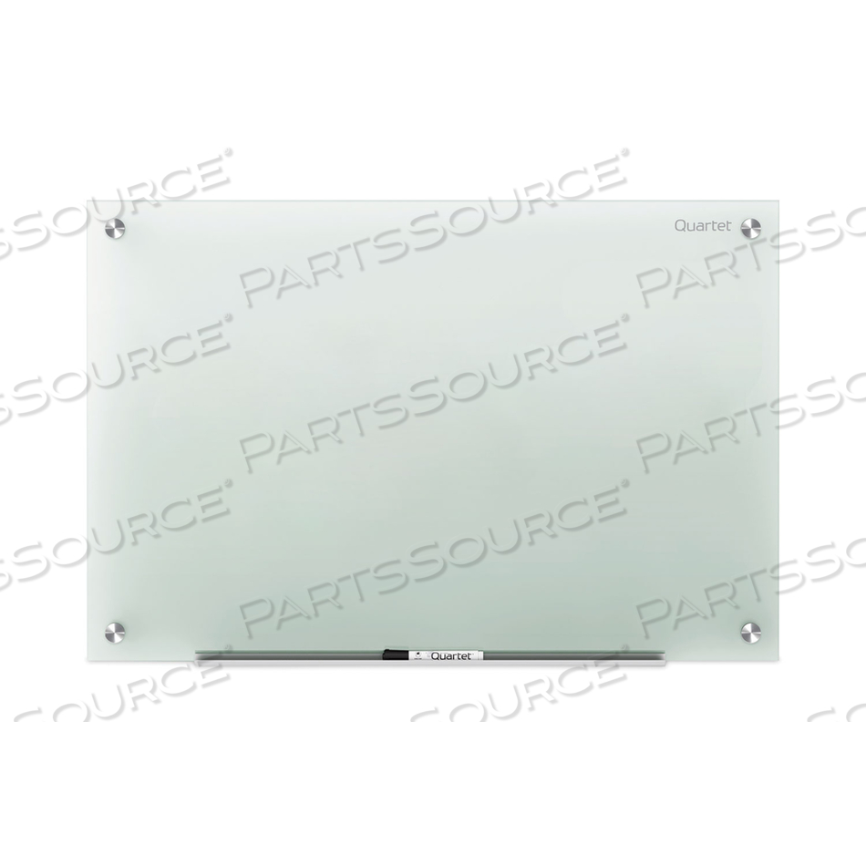 INFINITY MAGNETIC GLASS MARKER BOARD, 72 X 48, WHITE by Quartet