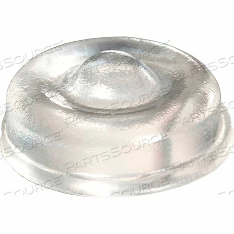 SOUND DAMPENING RUBBER BUMPER FEET - CYLINDRICAL - CLEAR - 0.200" H X 0.500" W - BS58 - PKG OF 5000 