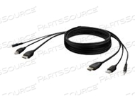 SECURE KVM COMBO CABLE, VIDEO / USB / AUDIO CABLE, TAA COMPLIANT, USB, MINI JACK, HDMI (M) TO USB TYPE B, MINI JACK, HDMI (M), 6 FT, PASSIVE by Belkin
