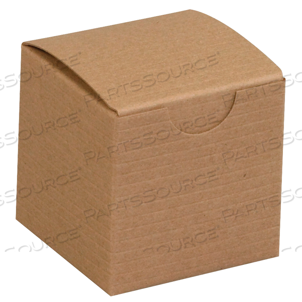 GIFT BOXES, 2" X 2" X 2", KRAFT, 200/CASE by BOX Partners (Box Acquisitions, LLC)