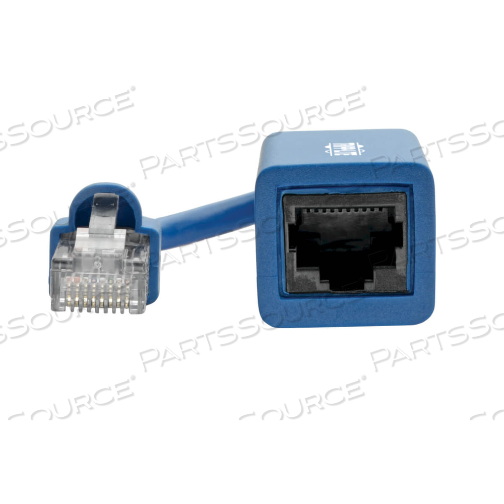 CONSOLE ROLLOVER CABLE ADAPTER, RJ45 MALE TO RJ45 FEMALE, BLUE, 14 TO 158 DEG F, 5 IN by Tripp Lite
