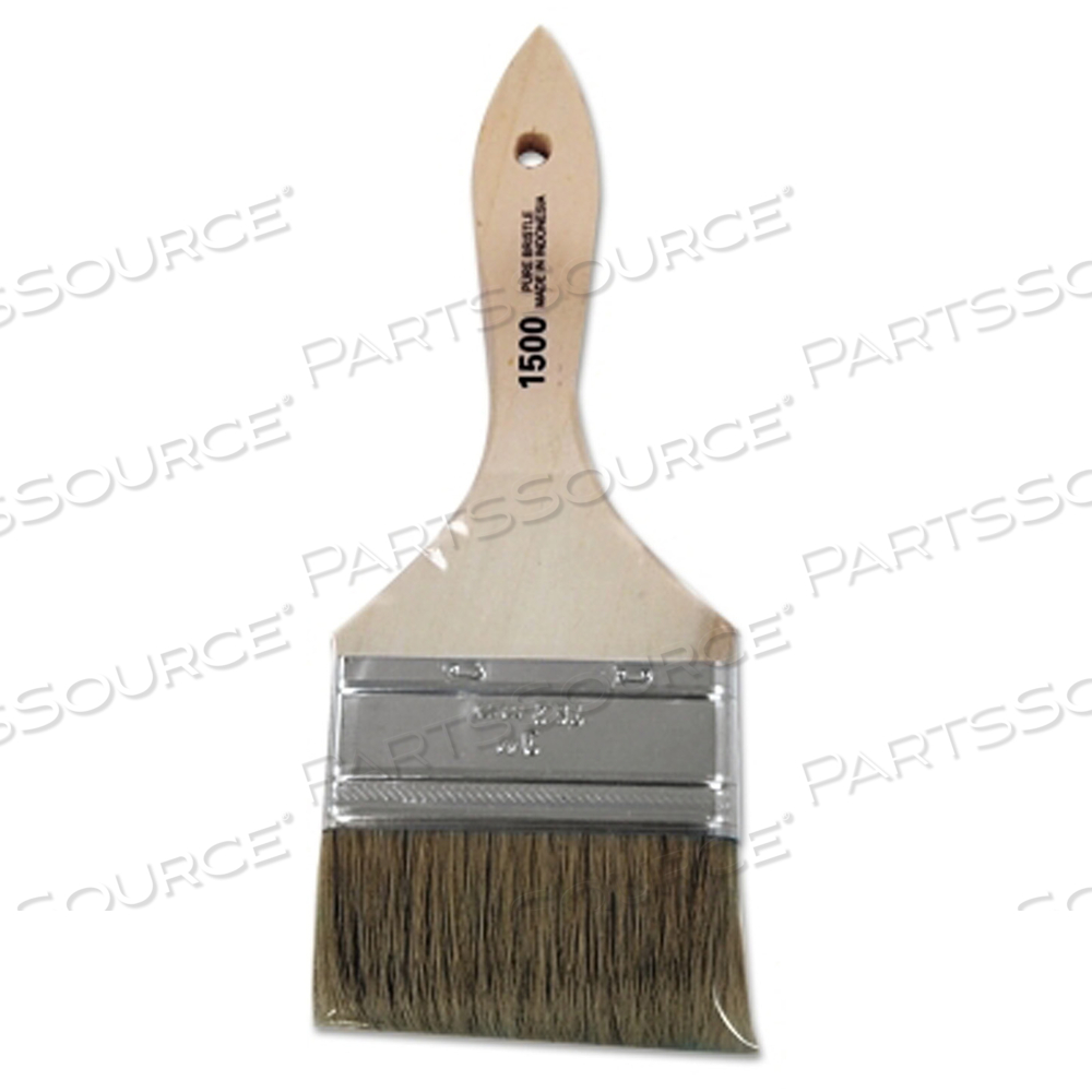 WHITE CHINESE BRISTLE PAINT BRUSH, 5/16 IN THICK, 3 IN WIDE, WHITE CHINESE BRISTELS, WOOD HANDLE by Linzer Products WHITE CHINESE BRISTLE PAINT BRUSH, 5/16 IN THICK, 3 IN WIDE, WHITE CHINESE BRISTELS, WOOD HANDLE by Linzer Products