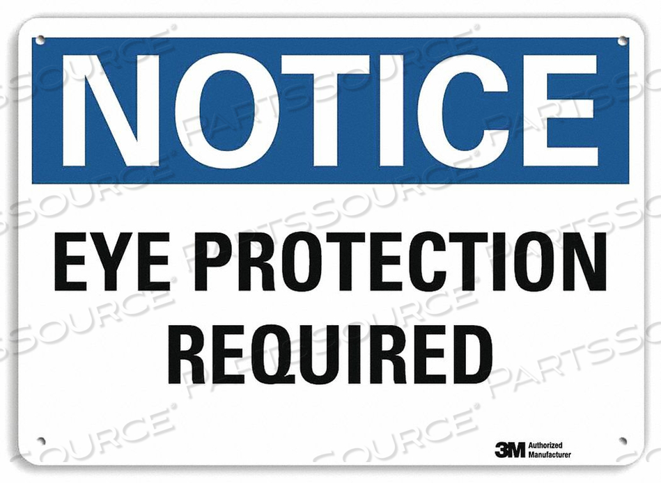 NOTICESIGN RECYCLDREFLECALUM 14INWX10INH by Lyle Signs Inc.