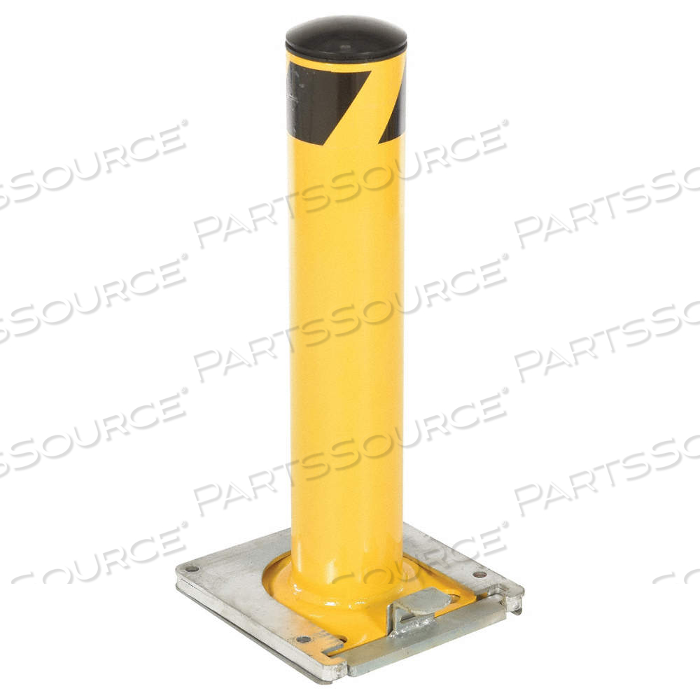 REMOVABLE BOLLARD, BOLT-ON, 24 IN INSTALL HT, 5 1/2 IN DIA, CARBON STEEL, YELLOW by Approved Vendor REMOVABLE BOLLARD, BOLT-ON, 24 IN INSTALL HT, 5 1/2 IN DIA, CARBON STEEL, YELLOW by Approved Vendor