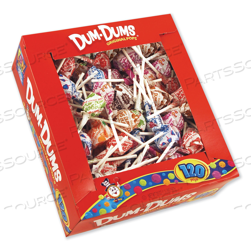 DUM-DUM-POPS, ASSORTED FLAVORS, INDIVIDUALLY WRAPPED by Spangler
